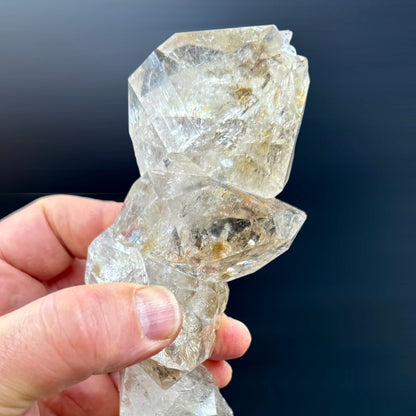 Cuarzo diamante Herkimer macla