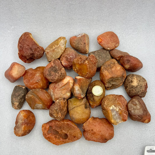 Ágata cornalina en bruto - Munay Minerales Palma de Mallorca Spain 