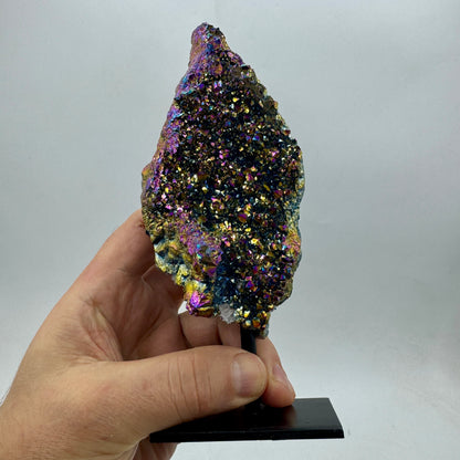 Drusa de amatista titanium aura