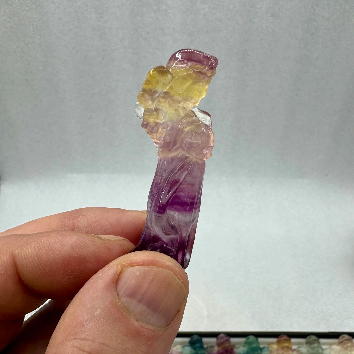 Ángel de fluorita 6 cm. calidad extra - MUNAY MINERALES MALLORCA