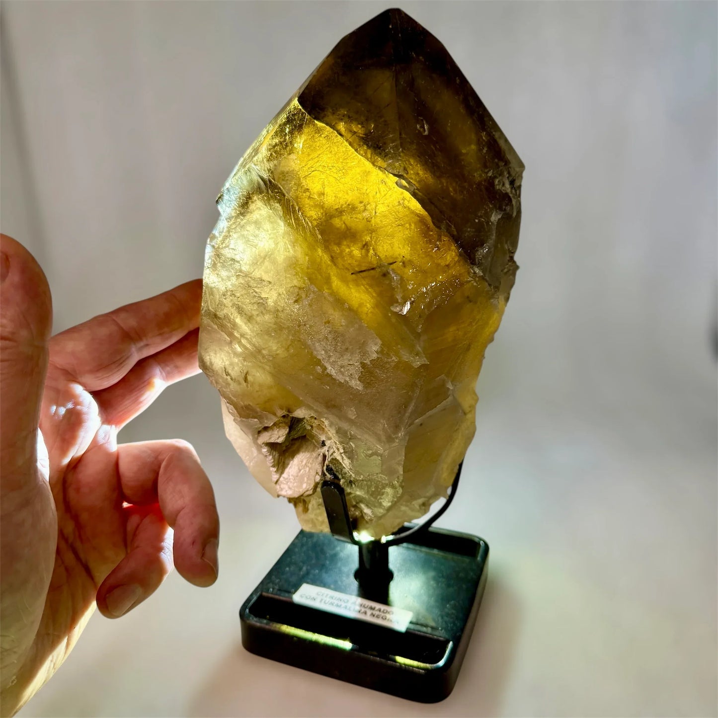 Citrino ahumado mica y turmalina 4,1 kg. - Munay Minerales Palma de Mallorca Spain 