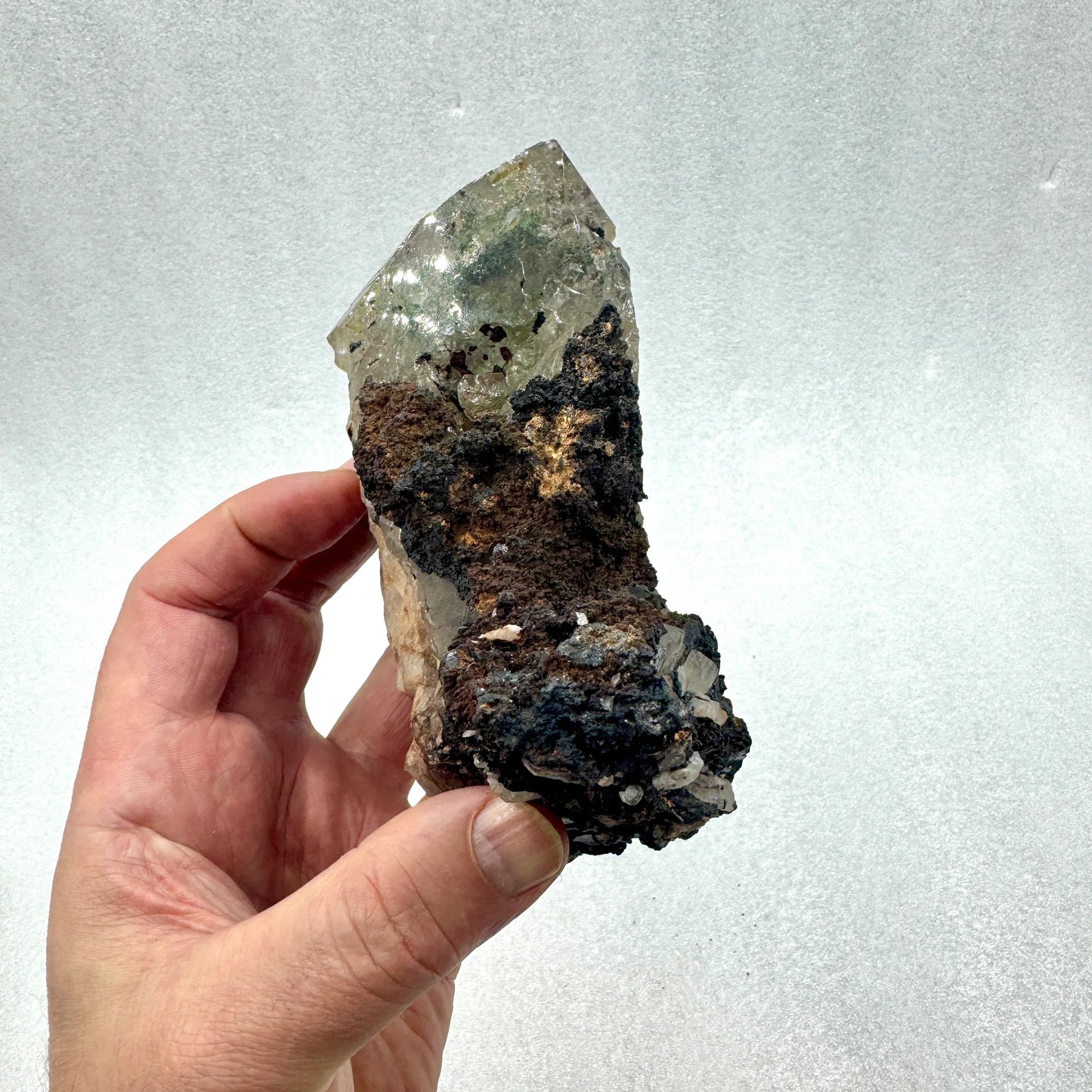 Cuarzo con inclusiones y Record Keeper - Munay Minerales Palma de Mallorca Spain 