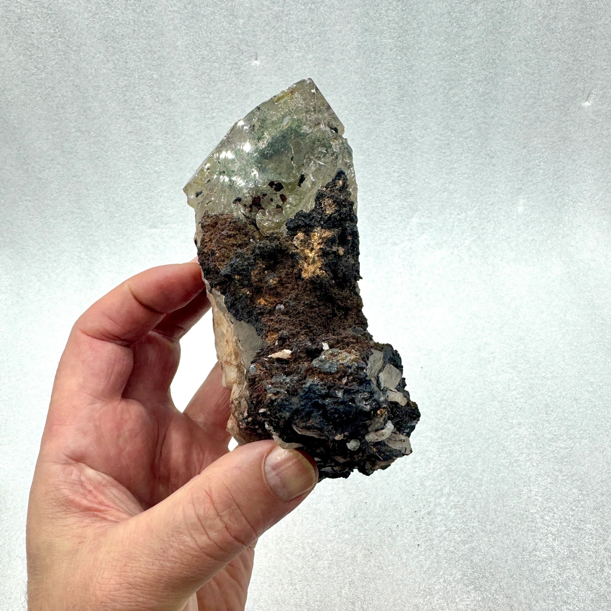 Cuarzo con inclusiones y Record Keeper - Munay Minerales Palma de Mallorca Spain 