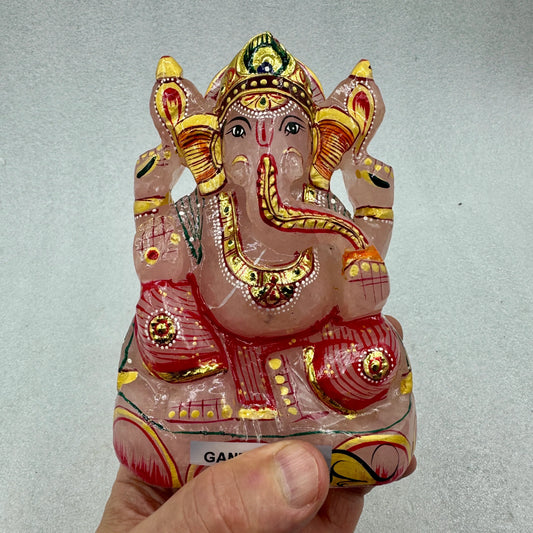 Ganesha 1,1 kg. cuarzo rosa