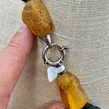 Ámbar báltico collar con cierre de plata de ley Munay Minerales Mallorca