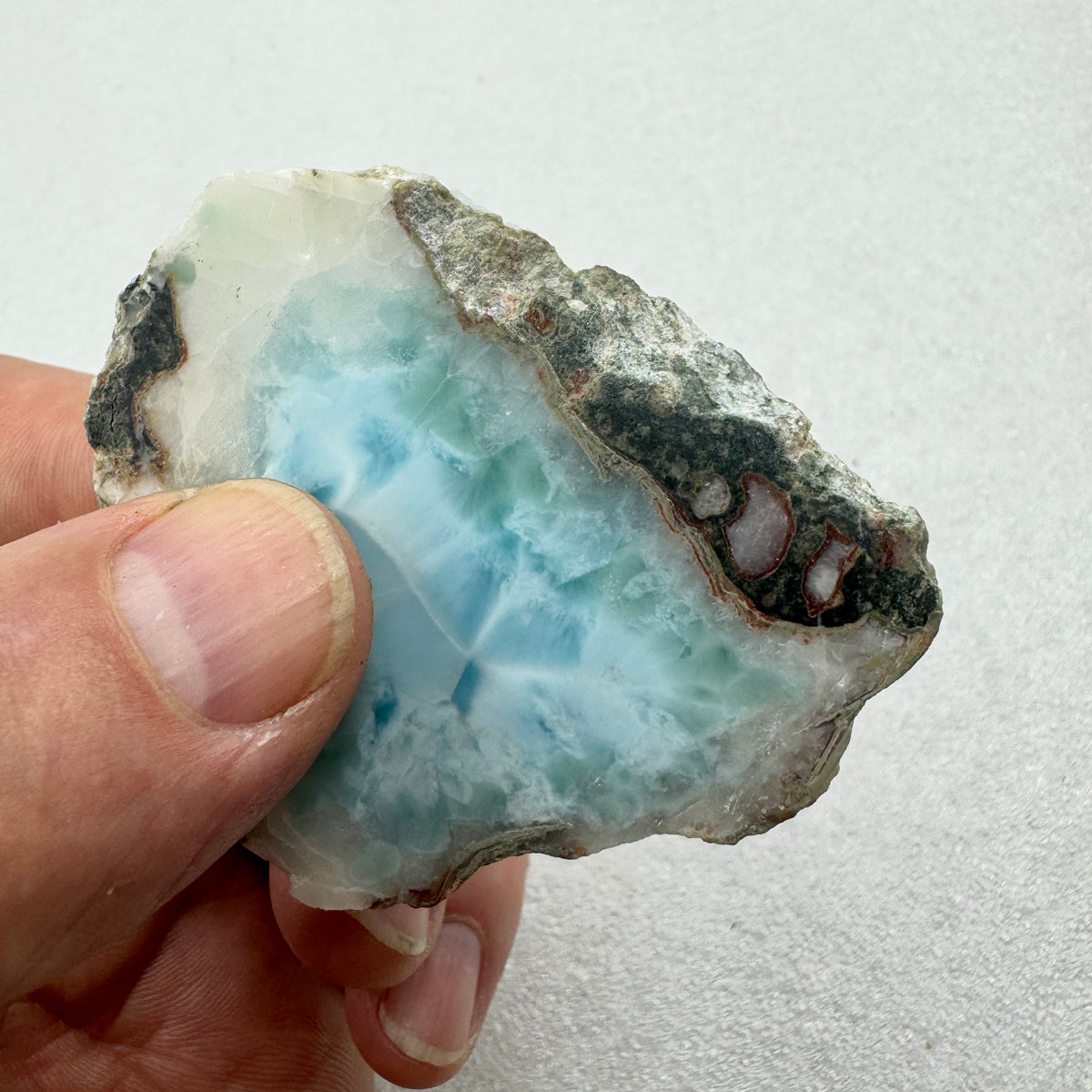 Larimar rodaja Munay Minerales Mallorca