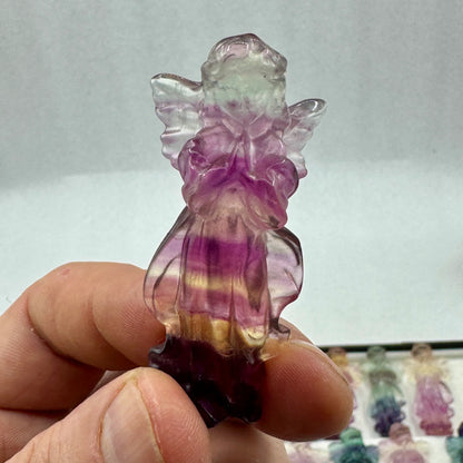 Ángel de fluorita 6 cm. calidad extra - MUNAY MINERALES MALLORCA