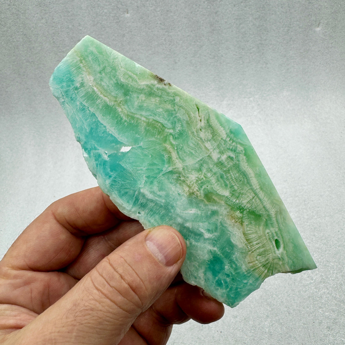 Aragonita azul rodaja Munay Minerales Mallorca