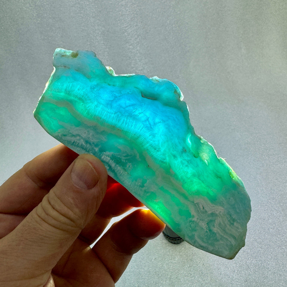 Aragonita azul rodaja Munay Minerales Mallorca