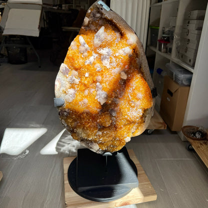 Drusa de citrino 14,5 kg.