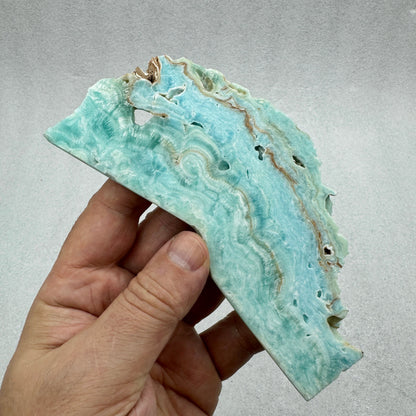 Aragonita azul rodaja Munay Minerales Mallorca