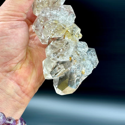 Cuarzo diamante Herkimer macla