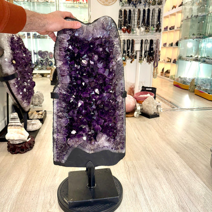 Complete amethyst geode, 2 pieces, 74 kg. Premium quality from Uruguay.