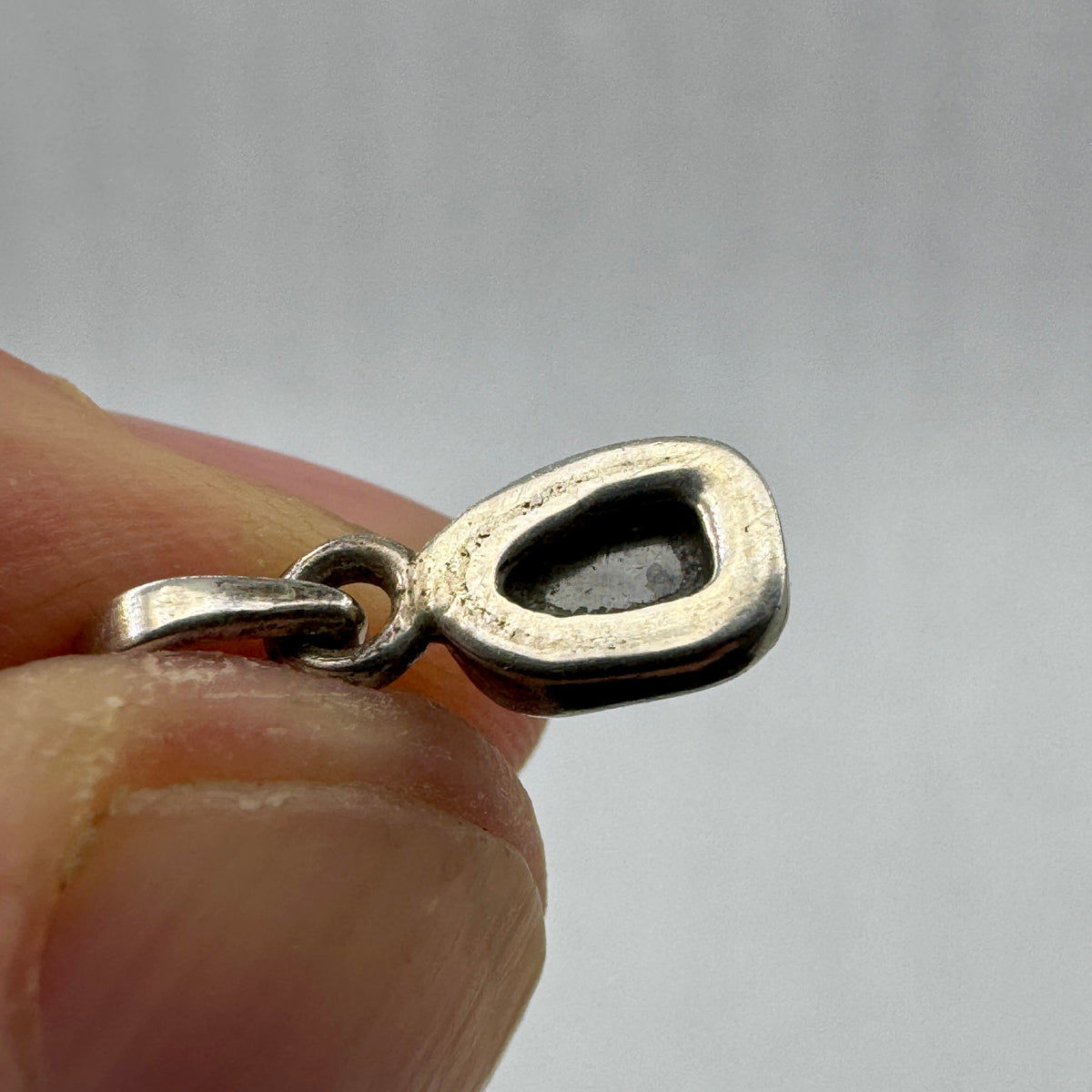 Diamante en bruto colgante plata de ley Munay Minerales Mallorca