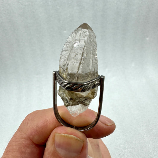 Colgante de cuarzo Himalaya plata de ley - Munay Minerales Palma de Mallorca Spain 