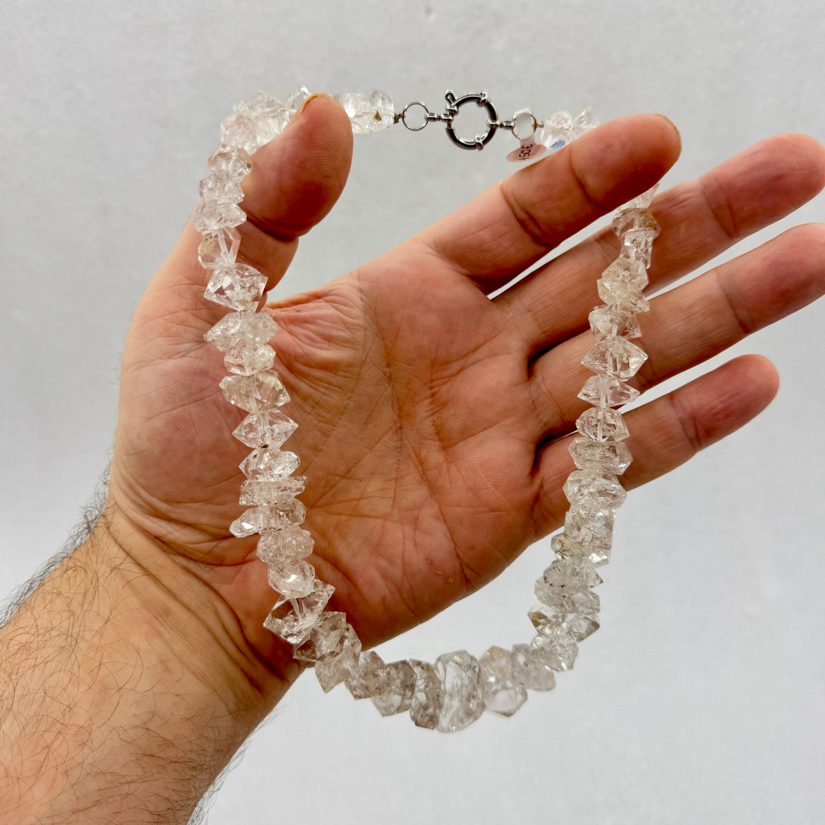 Collar cuarzos diamante Herkimer Munay Minerales Mallorca