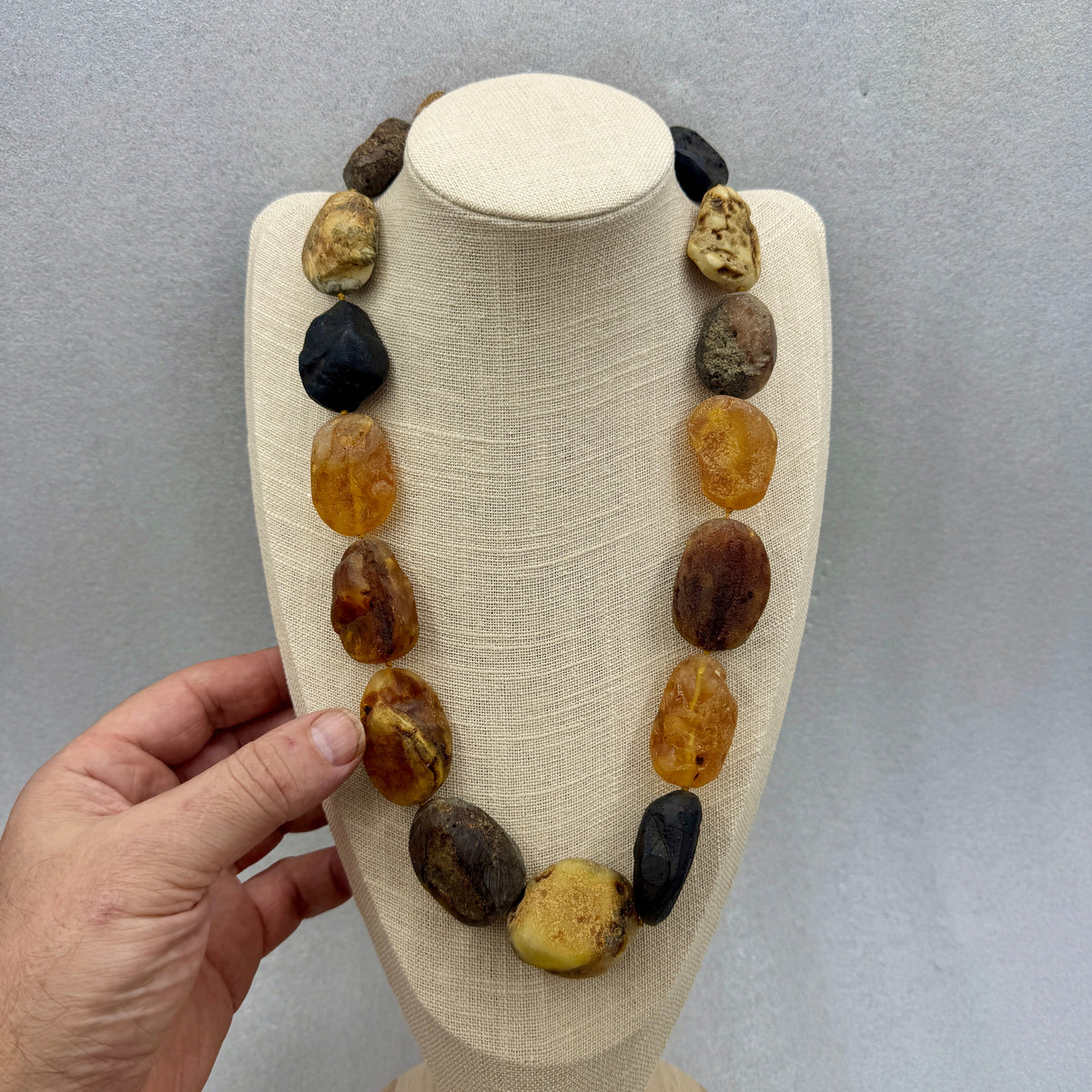 Ámbar báltico collar con cierre de plata de ley Munay Minerales Mallorca