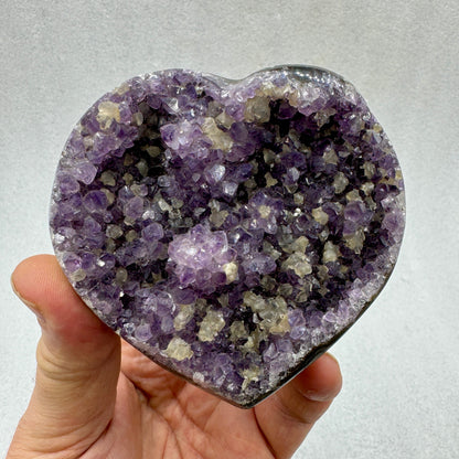 Drusa de amatista corazón Munay Minerales Mallorca Munay Minerales Mallorca
