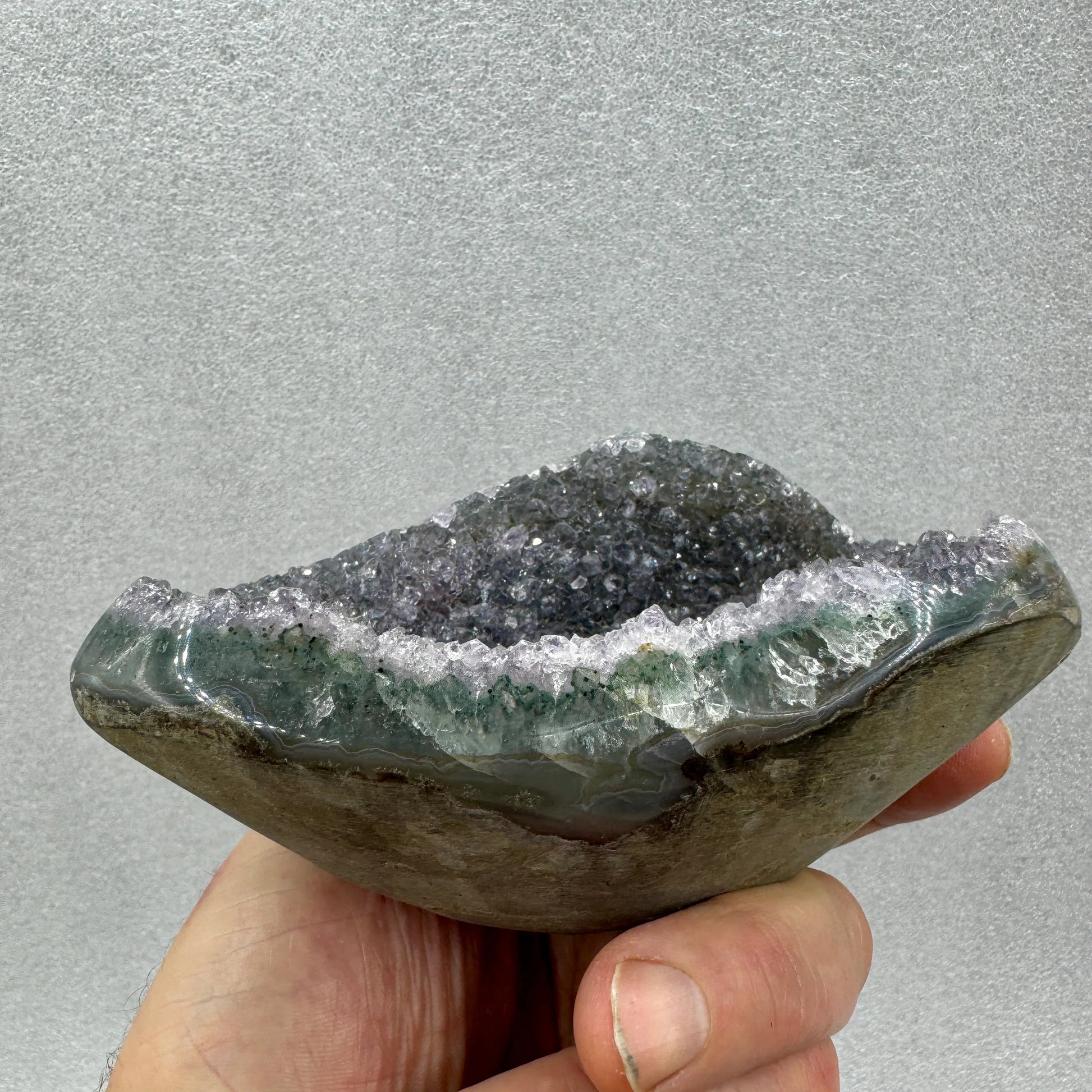 Drusa de amatista Amethyst cluster - Munay Minerales Palma de Mallorca Spain 