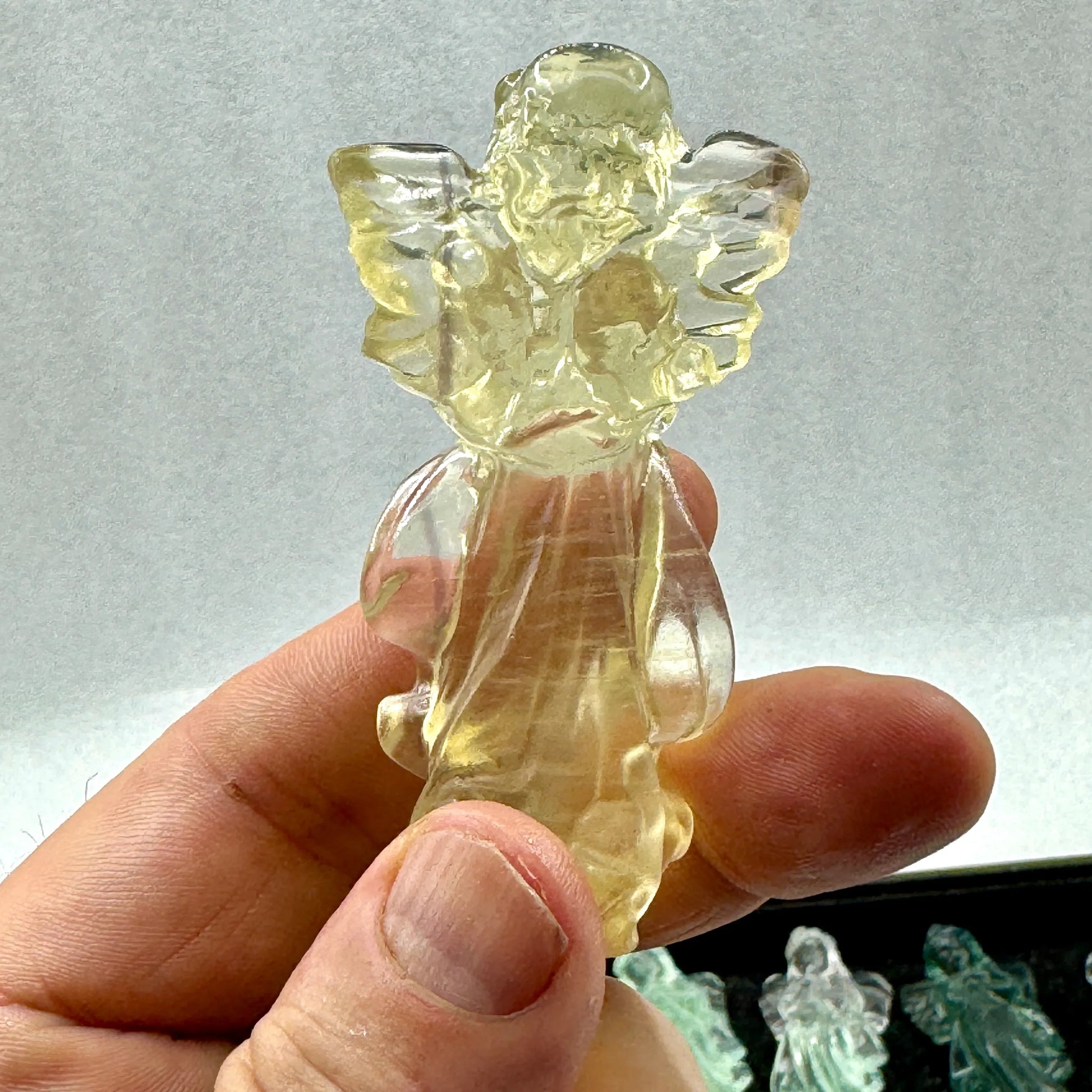 Ángel de fluorita 8 cm. calidad extra - MUNAY MINERALES MALLORCA