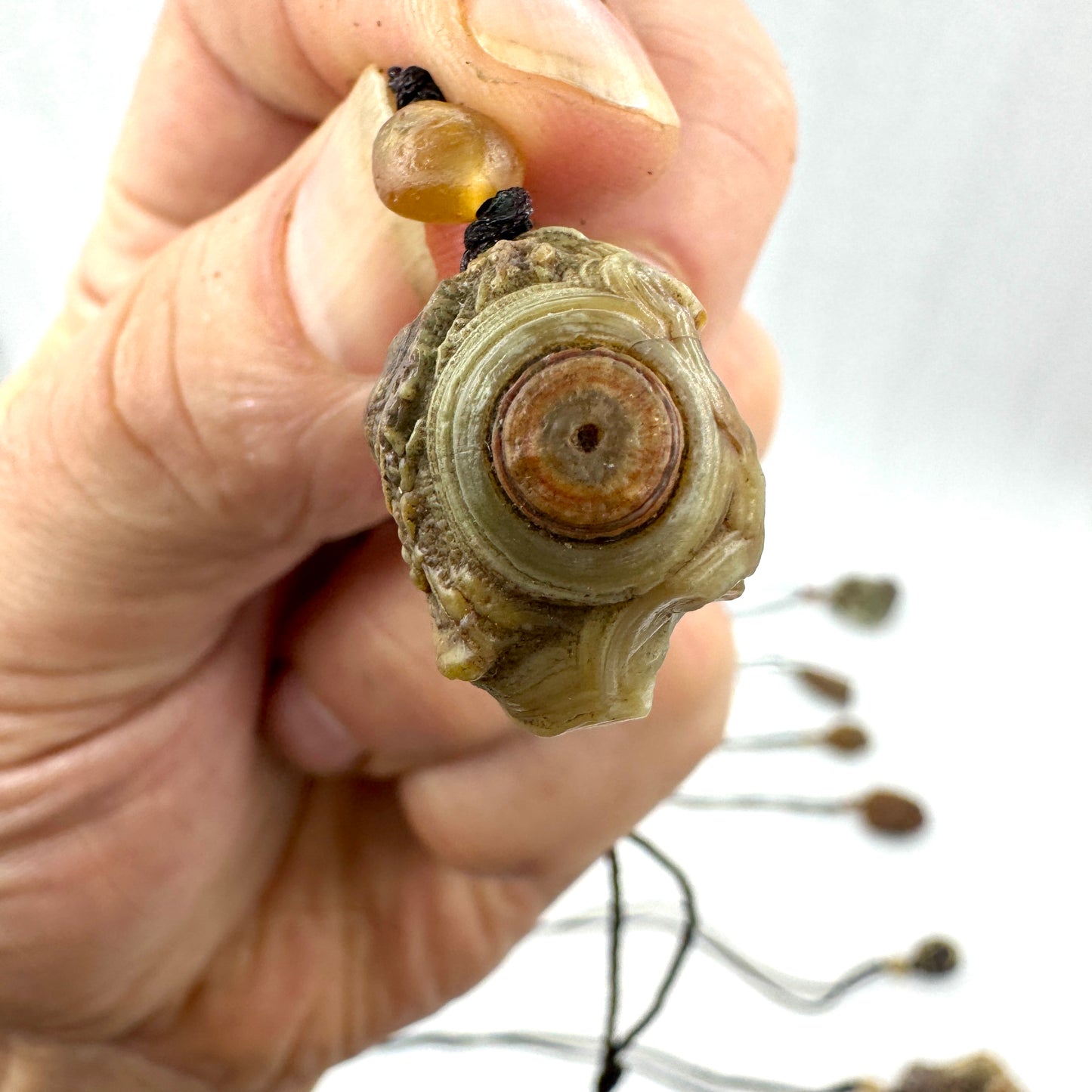 Ágata de Alashan desierto Gobi Mongolia colgante