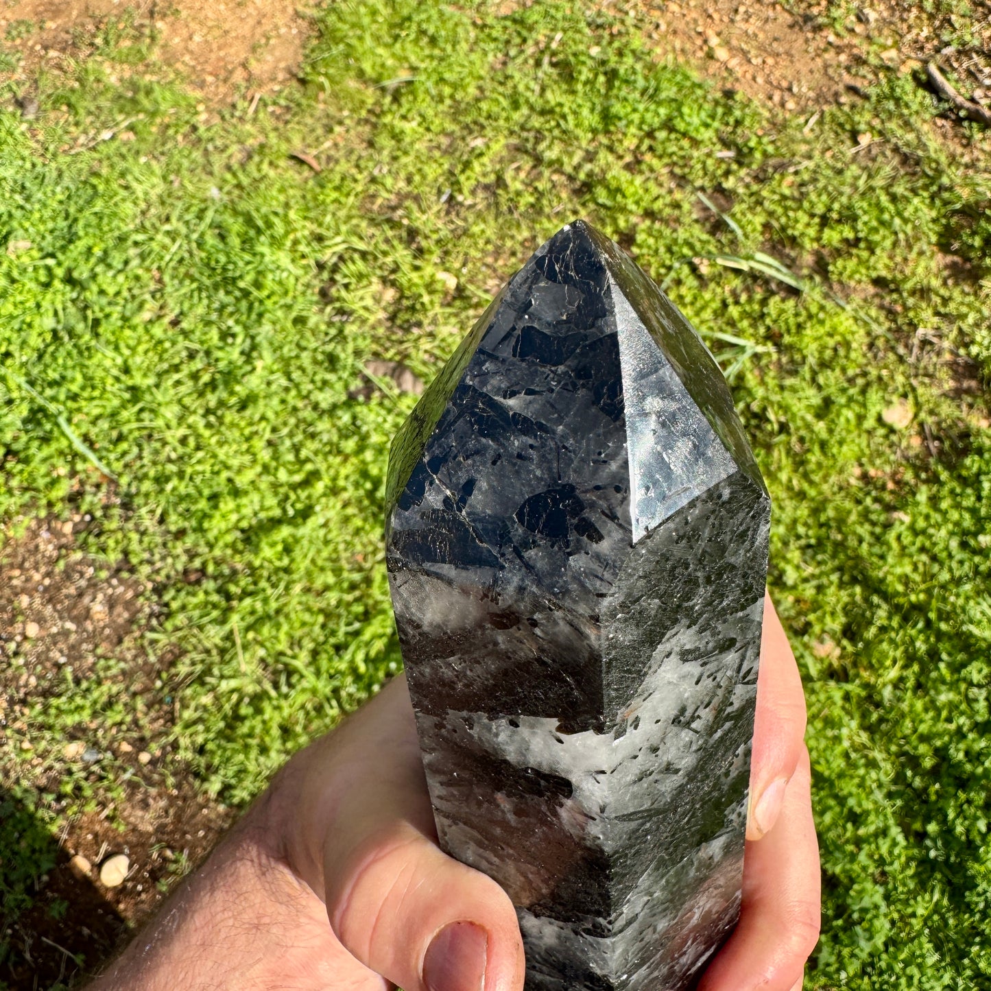 Cuarzo turmalinado 53 cm.