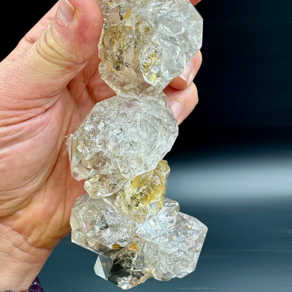 Cuarzo diamante Herkimer macla