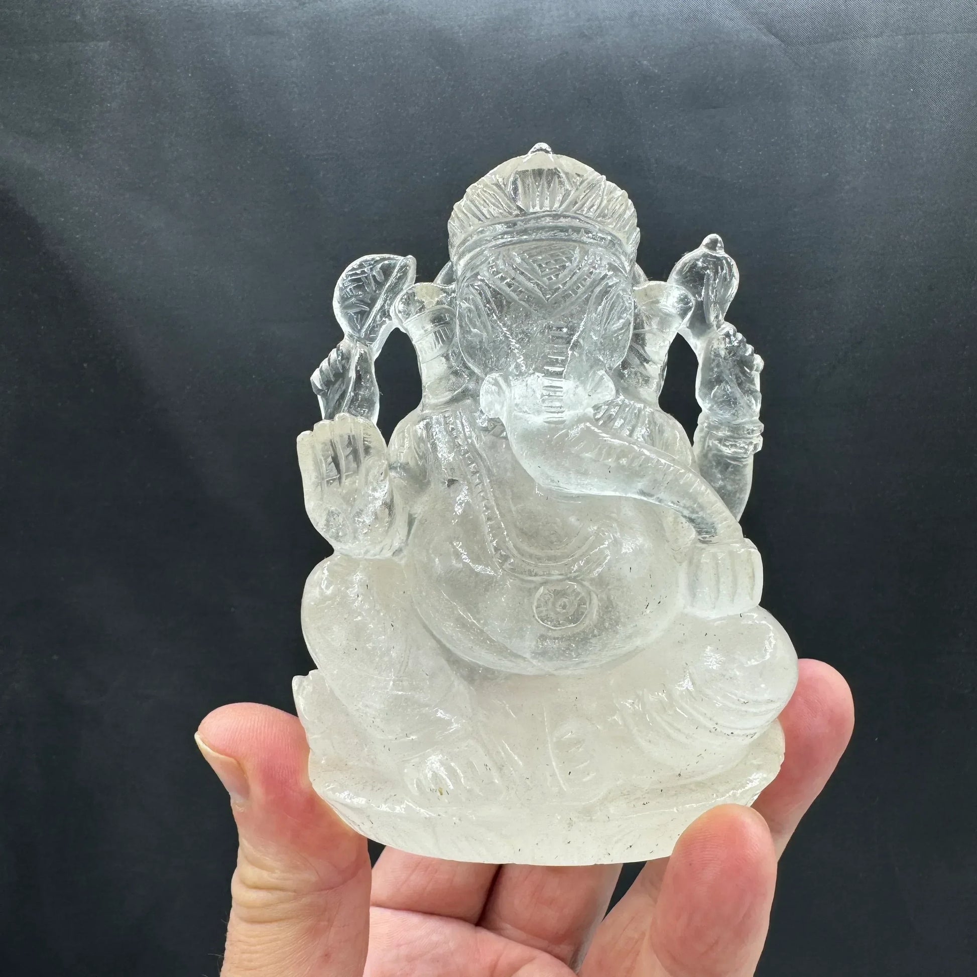 Dios Ganesha Ganesh Ganapati 600 g. cuarzo - Munay Minerales Palma de Mallorca Spain 