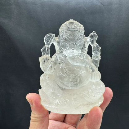 Dios Ganesha Ganesh Ganapati 600 g. cuarzo - Munay Minerales Palma de Mallorca Spain 