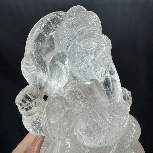 Dios Ganesha Ganesh Ganapati cuarzo 1,9 kg. cuarzo - Munay Minerales Palma de Mallorca Spain 
