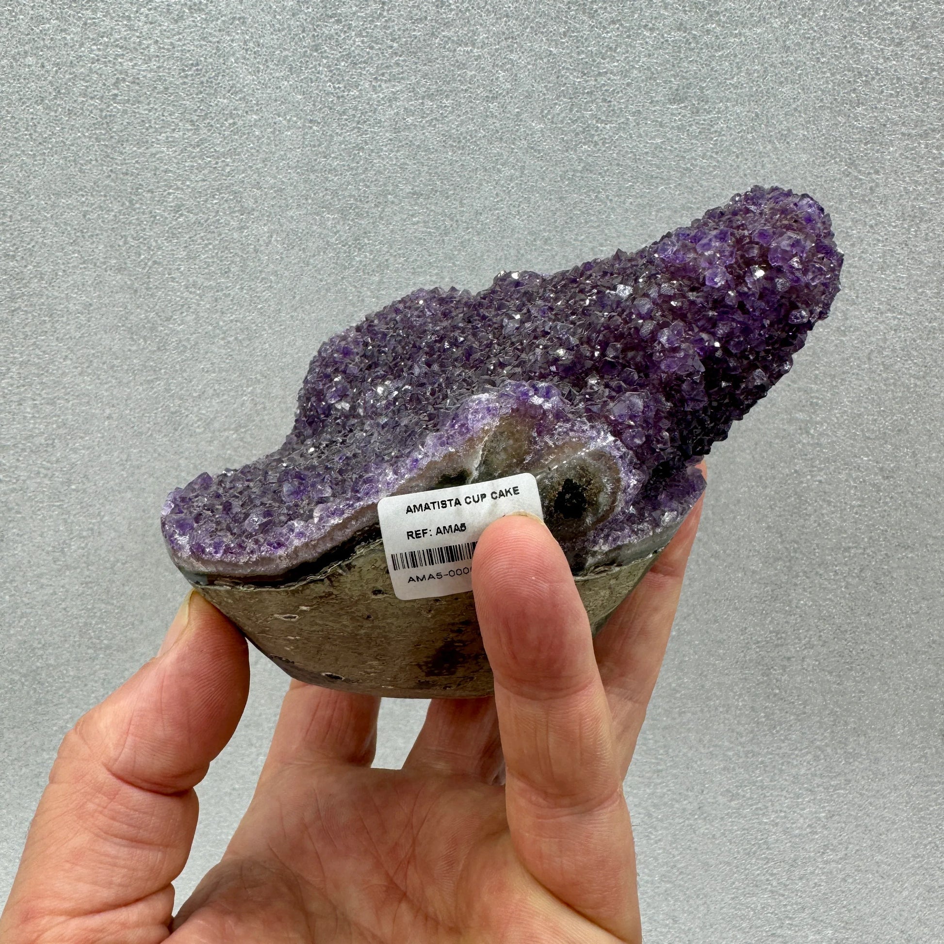Drusa de amatista Amethyst cluster - Munay Minerales Palma de Mallorca Spain 