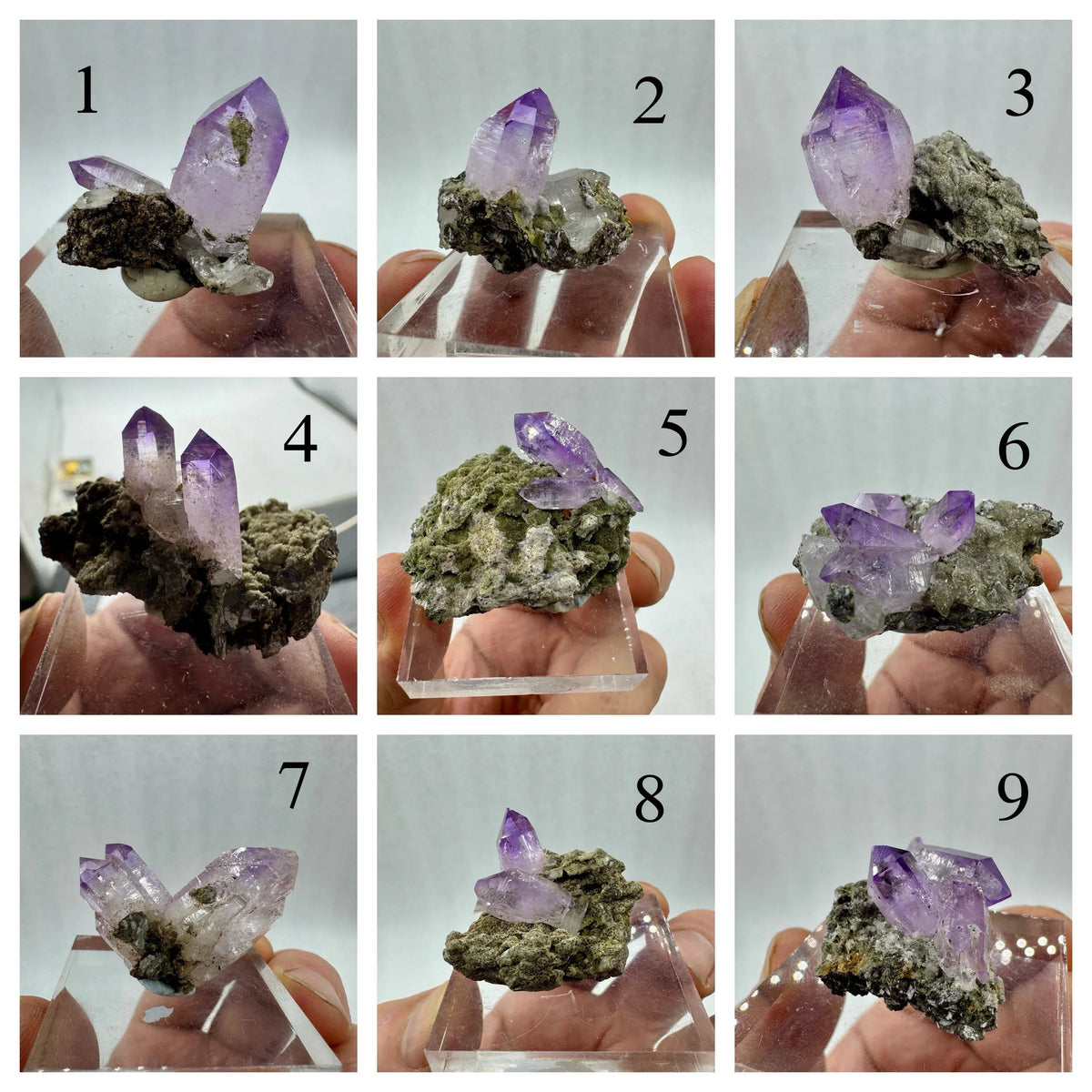 Drusas de amatista de México a elegir Munay Minerales Mallorca