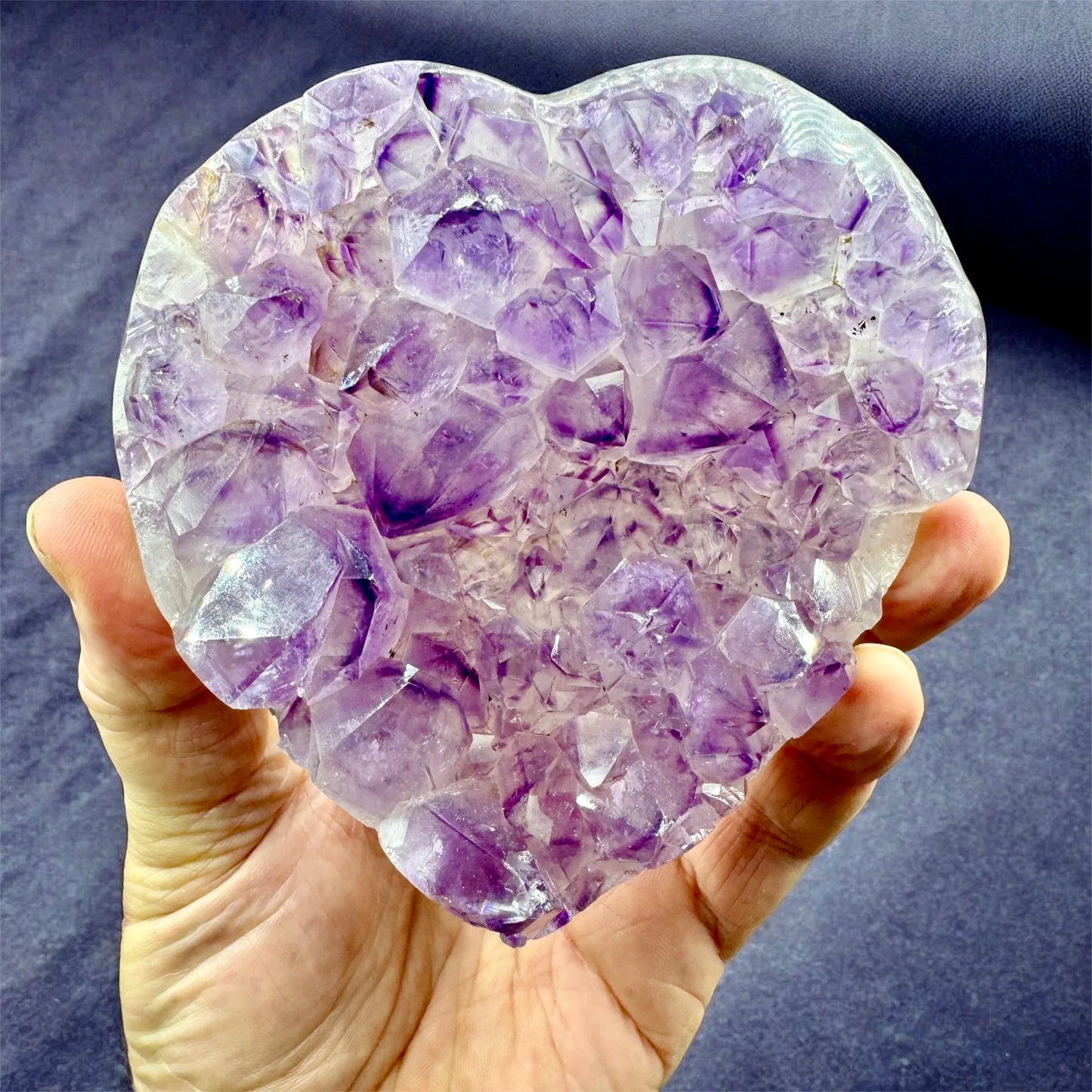 Drusa de amatista corazón Munay Minerales - Munay Minerales Palma de Mallorca Spain 