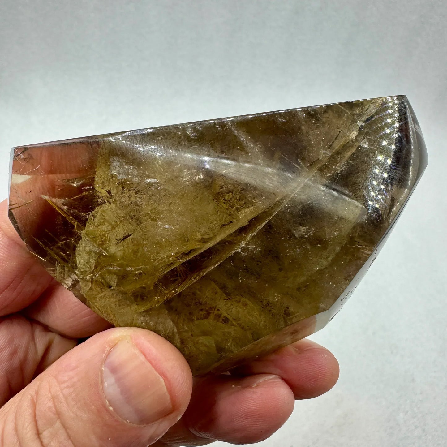 Cuarzo con rutilo sagenita y mica - Munay Minerales Palma de Mallorca Spain 