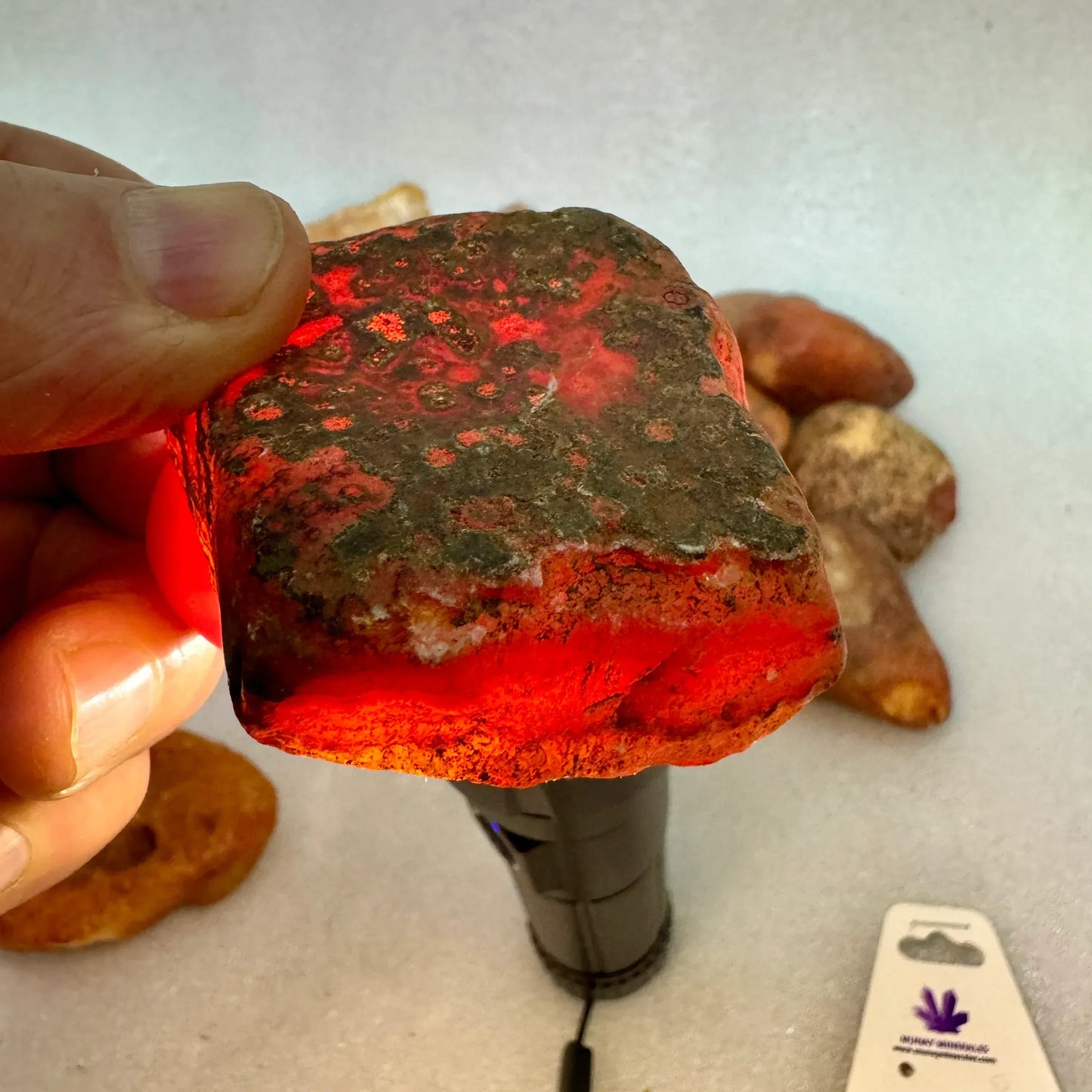 Ágata cornalina en bruto - Munay Minerales Palma de Mallorca Spain 