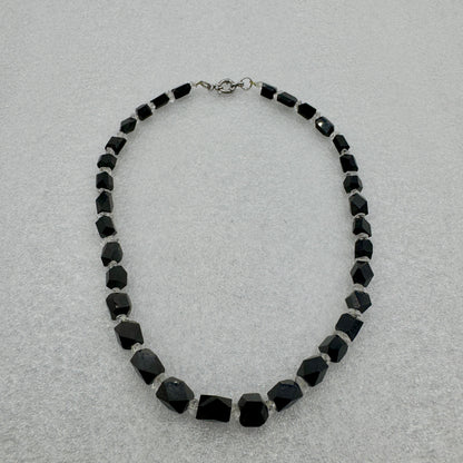 Collar cuarzos Herkimer y turmalinas Munay Minerales Mallorca