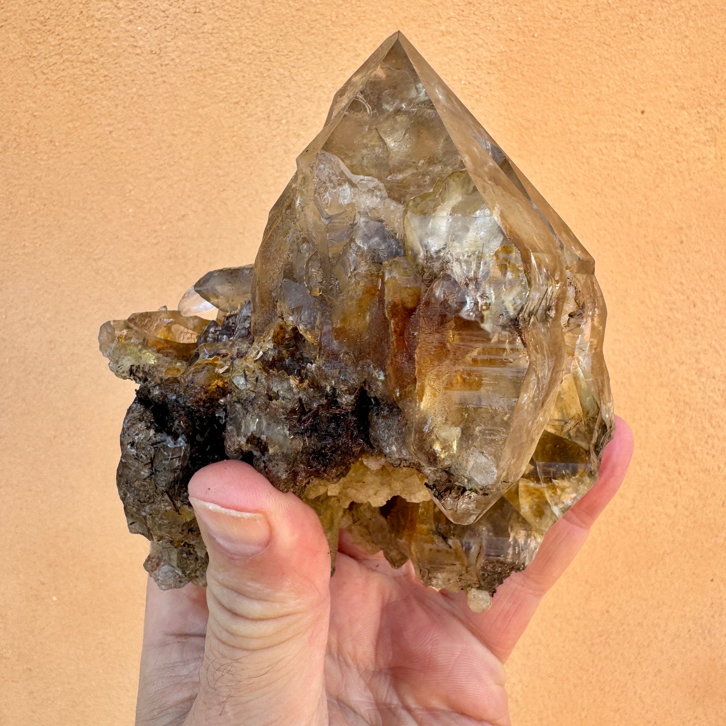 Cuarzo Himalaya con rutilo rojo sagenita Pakistán