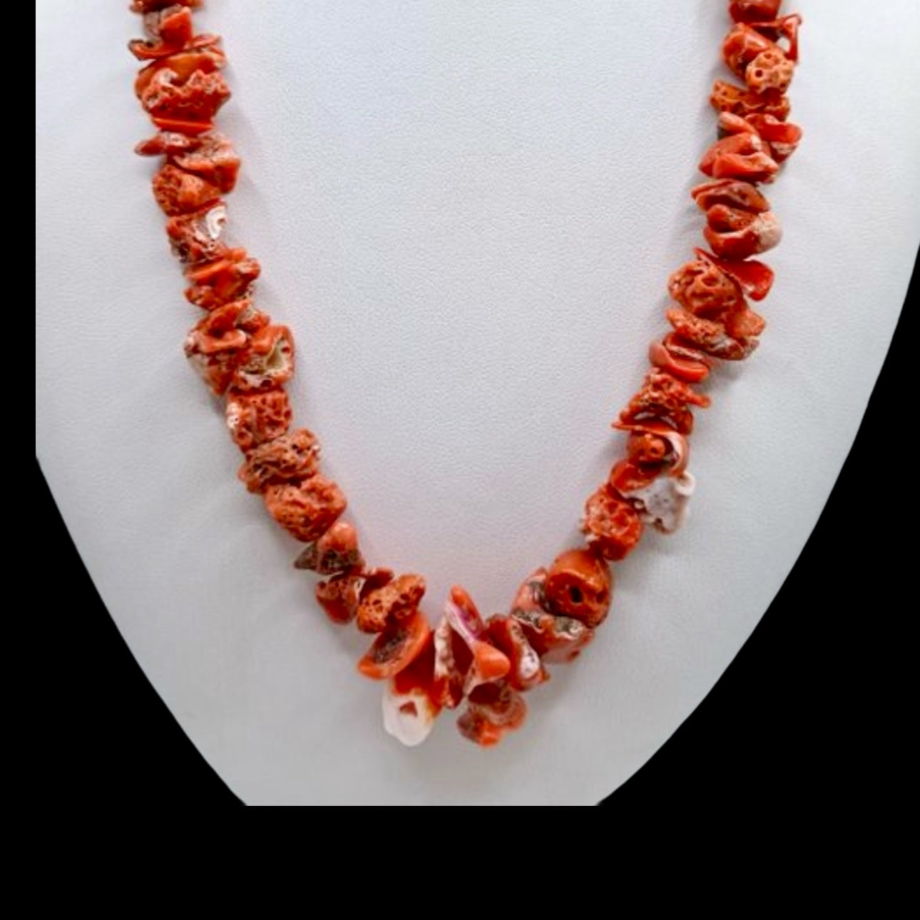 Coral Corinto Corallium Rubrum colgante con plata de ley