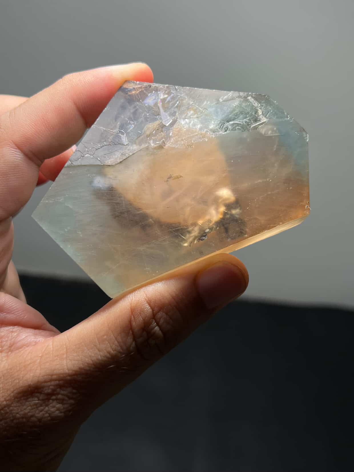 Topacio azul con mica Ucrania