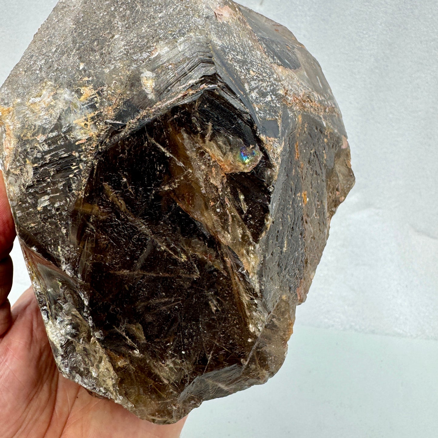 Cuarzo ahumado con rutilo 4,1 kg.