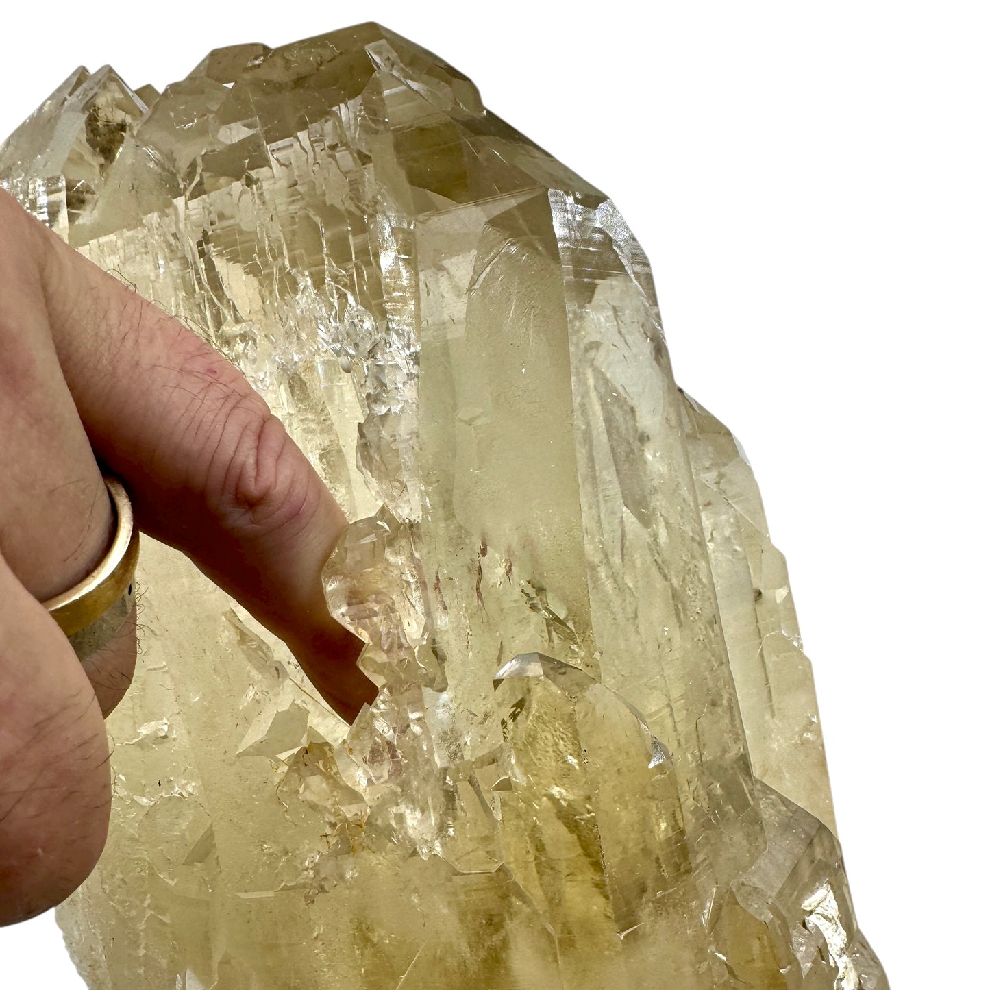 Citrino catedral natural Record keeper con hematitas y mica 13,1 kg.