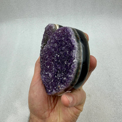 Drusa de amatista corazón - MUNAY MINERALES MALLORCA