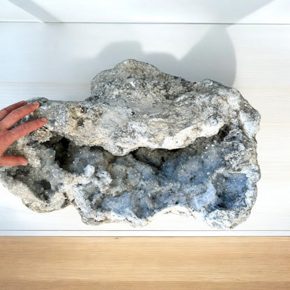 Celestina Celestita geoda gigante 92 kg. la más grande de Europa