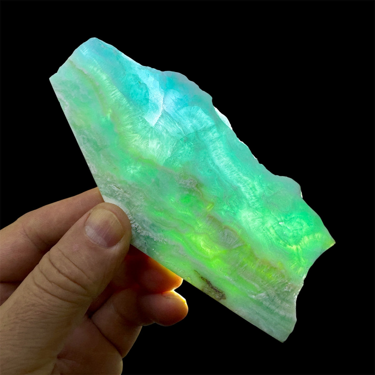 Aragonita azul rodaja Munay Minerales Mallorca