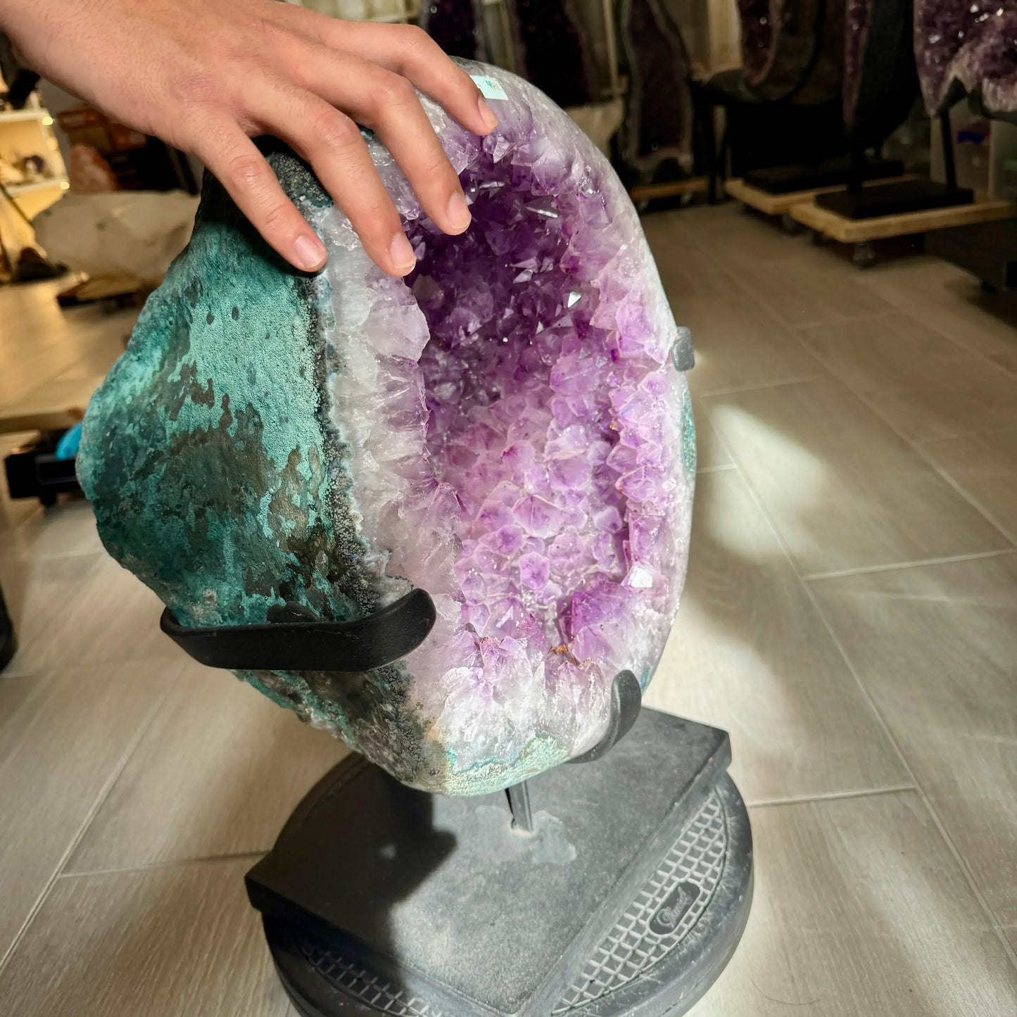 Geoda de amatista 27 kg. - Munay Minerales Palma de Mallorca Spain 