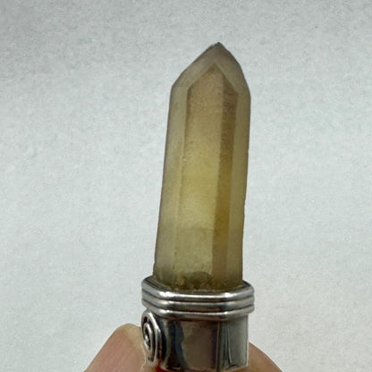 Citrino natural colgante en plata de ley - MUNAY MINERALES MALLORCA