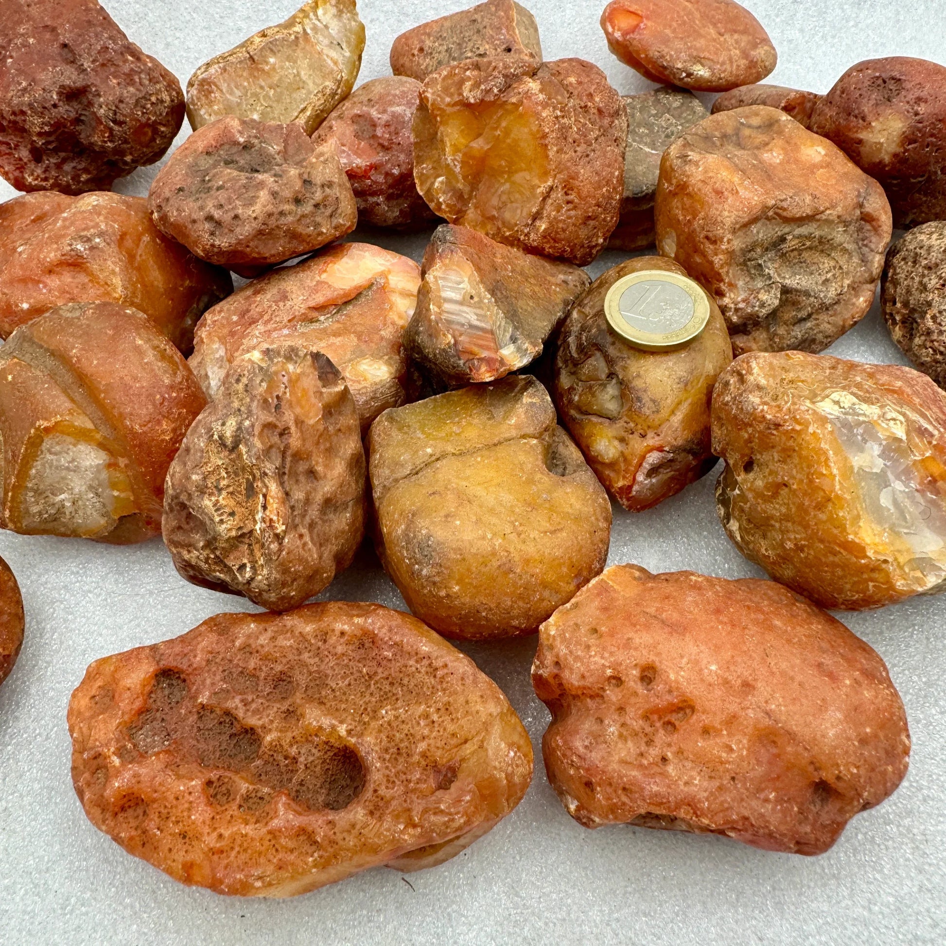 Ágata cornalina en bruto - Munay Minerales Palma de Mallorca Spain 