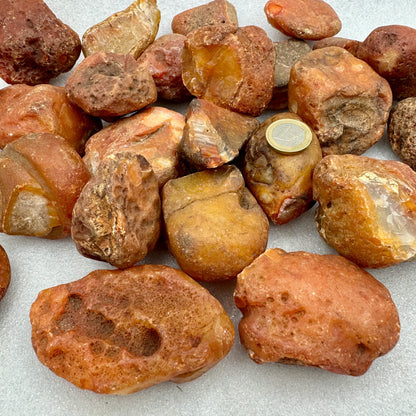 Ágata cornalina en bruto - Munay Minerales Palma de Mallorca Spain 