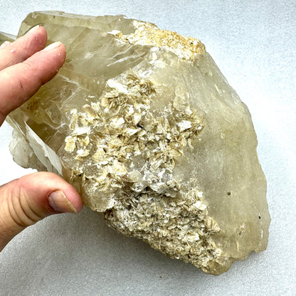 Citrino catedral natural Record keeper con hematitas y mica 13,1 kg.