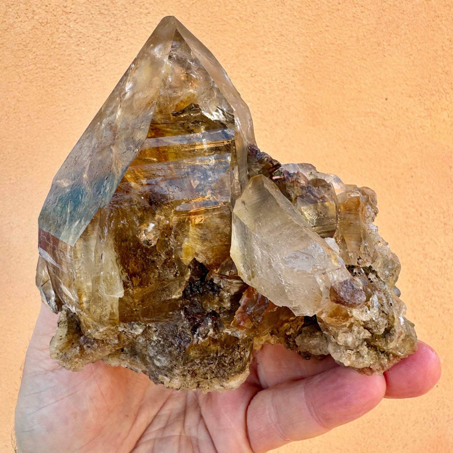 Cuarzo Himalaya con rutilo rojo sagenita Pakistán